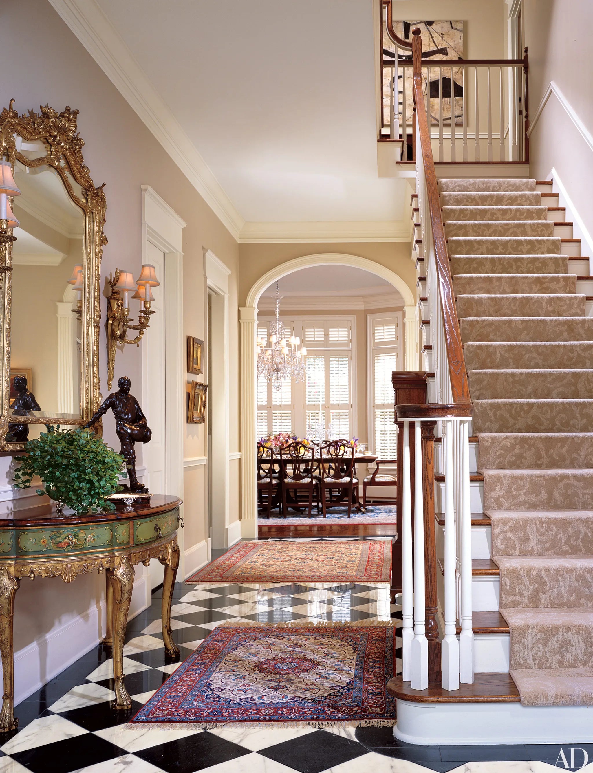 Curated hand-knotted rug in a styled room